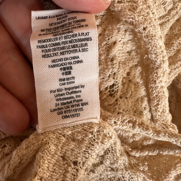 Free People For the Love of Flowers Bell Sleeve Tunic Oversized Small - Picture 9 of 9